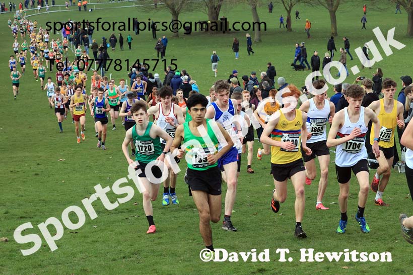 Mens Under-17s, 2024 CAU Inter Counties Cross Country Champs., Wollaton Park, Nottingham. Photo: David T. Hewitson/Sports for All Pics